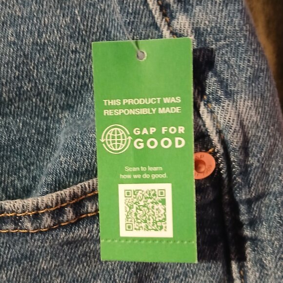 Gap Women's Cheeky Straight High Rise Medium Rinse Jean SZ 34/18 NWT - Picture 9 of 9